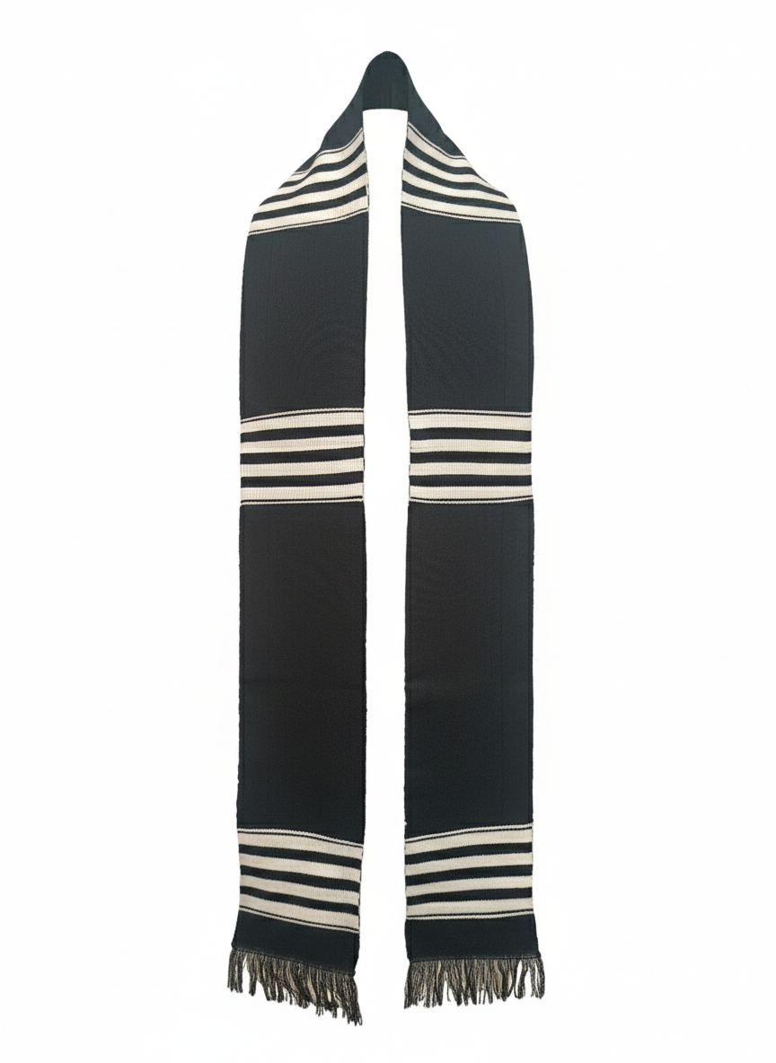 BLACK & WHITE STOLE