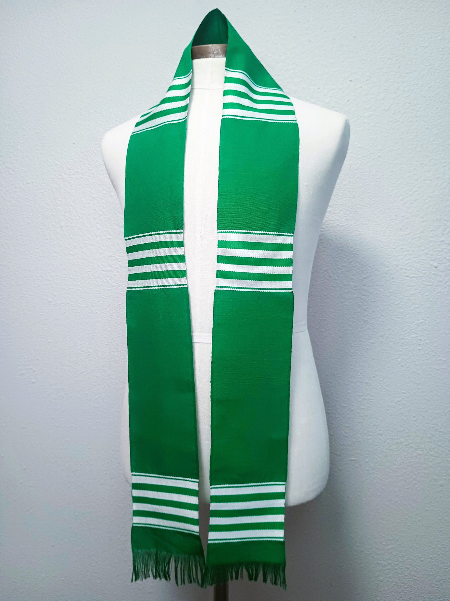 GREEN & WHITE STOLE