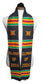 CLASS OF 2024 BLACK MULTICOLORED GRADUATION STOLE