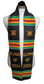 CLASS OF 2024 BLACK MULTICOLORED GRADUATION STOLE