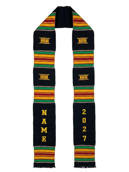 CUSTOMIZABLE 2027 BLACK MULTICOLOR STOLE