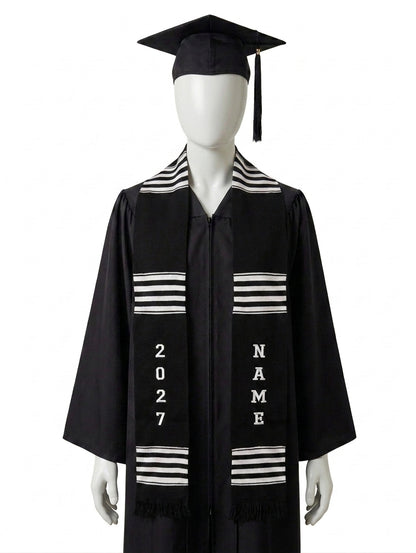 CUSTOMIZABLE BLACK & WHITE 2027 STOLE
