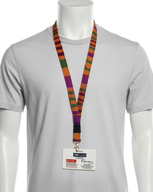 PURPLE TRADITIONAL MULTICOLOR LANYARD