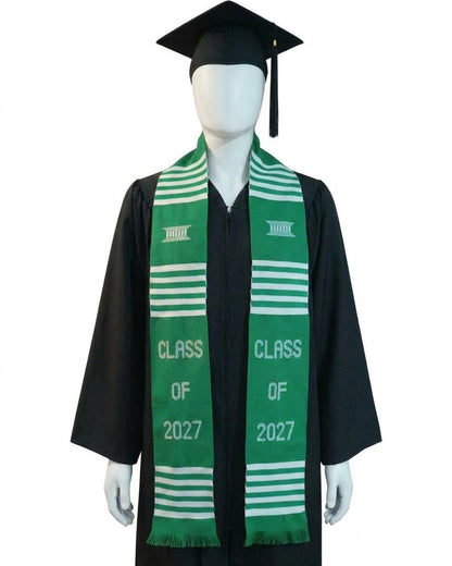 CLASS OF 2027 GREEN GRADUATION STOLE