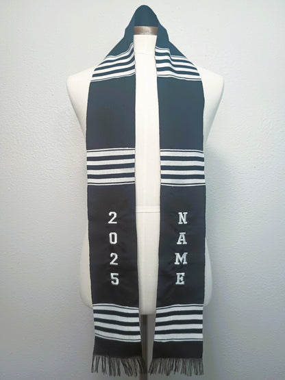 CUSTOMIZABLE BLACK & WHITE 2025 STOLE