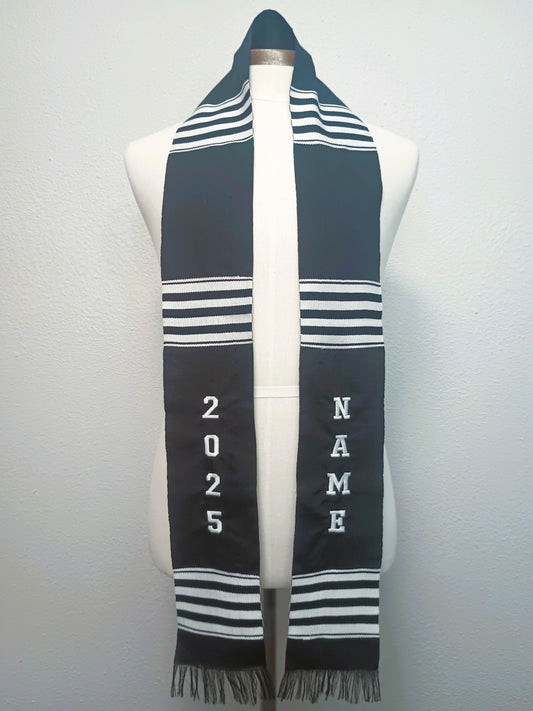 CUSTOMIZABLE BLACK & WHITE 2025 STOLE