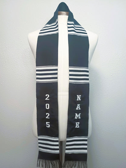 CUSTOMIZABLE BLACK & WHITE 2025 STOLE