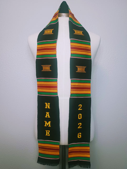 CUSTOMIZABLE 2026 BLACK MULTICOLOR STOLE