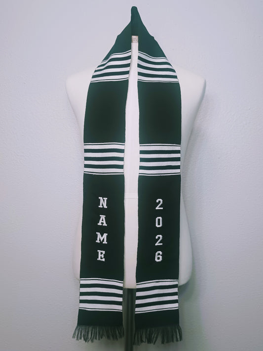 CUSTOMIZABLE BLACK & WHITE 2026 STOLE