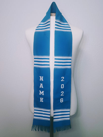 CUSTOMIZABLE BLUE & WHITE 2026 STOLE
